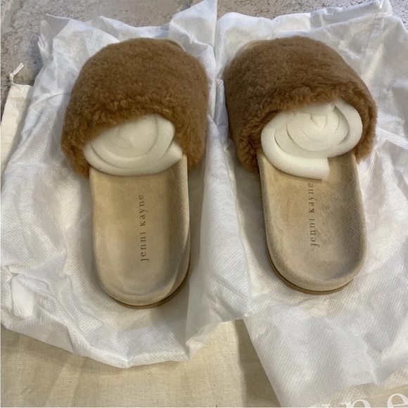 NEW in bag Jenni Kayne shearling slides size 38 (US 8) - Picture 3 of 6